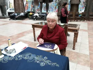 Нижегородские мастера народных художественных промыслов провели мастер-класс для учащихся московских художественных вузов